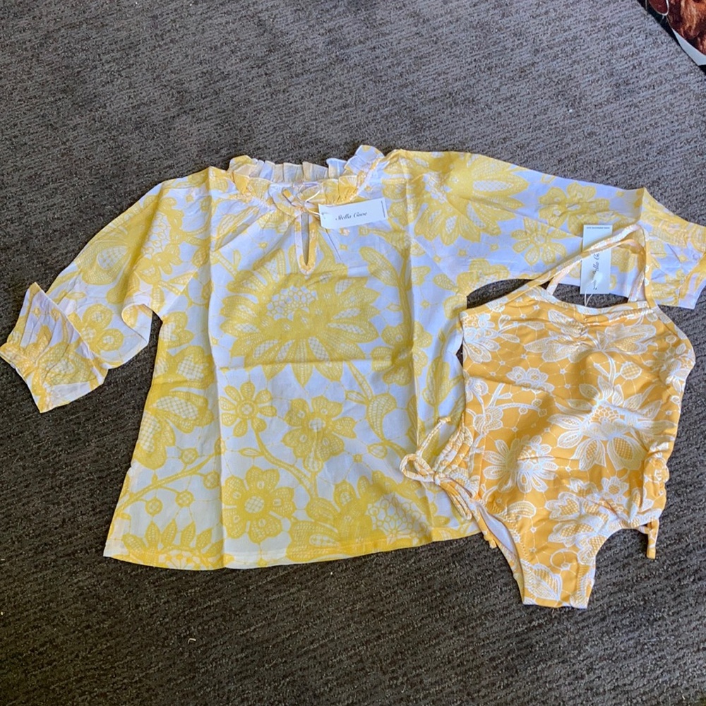 NWT -Stella Cove swimsuit with matching coverup